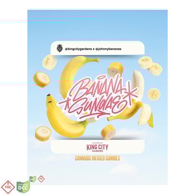 KCG | Banana Sundae 10pc | 100mg Liquid Diamond Gummies