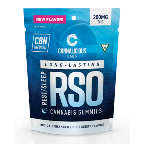 Cannalicious RSO - Rest Blueberry - 200mg Gummies