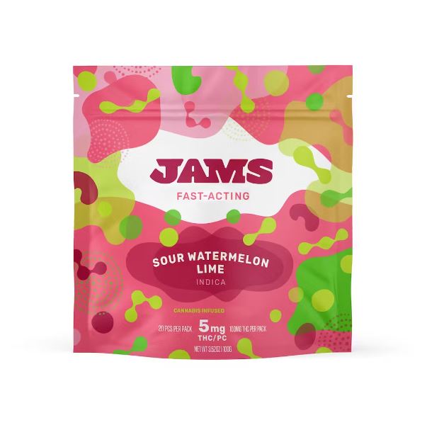 Sour Watermelon Lime Fast Acting Indica Jellies 5mg x 20ct