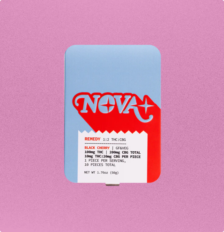 Nova | Remedy 1:2 | Black Cherry | Gummies | 100mg | .1g by Nova - edibles cannabis product