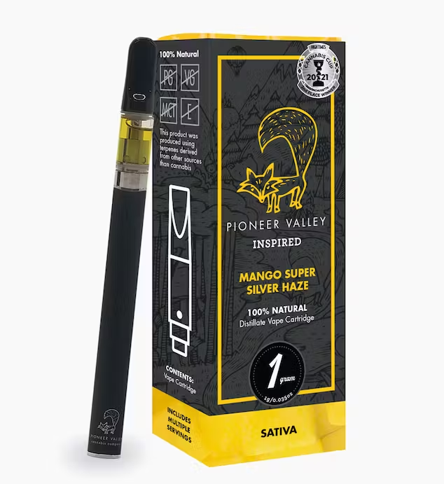 Mango Super Silver Haze Distillate Cartridge | 1g - Pioneer Valley