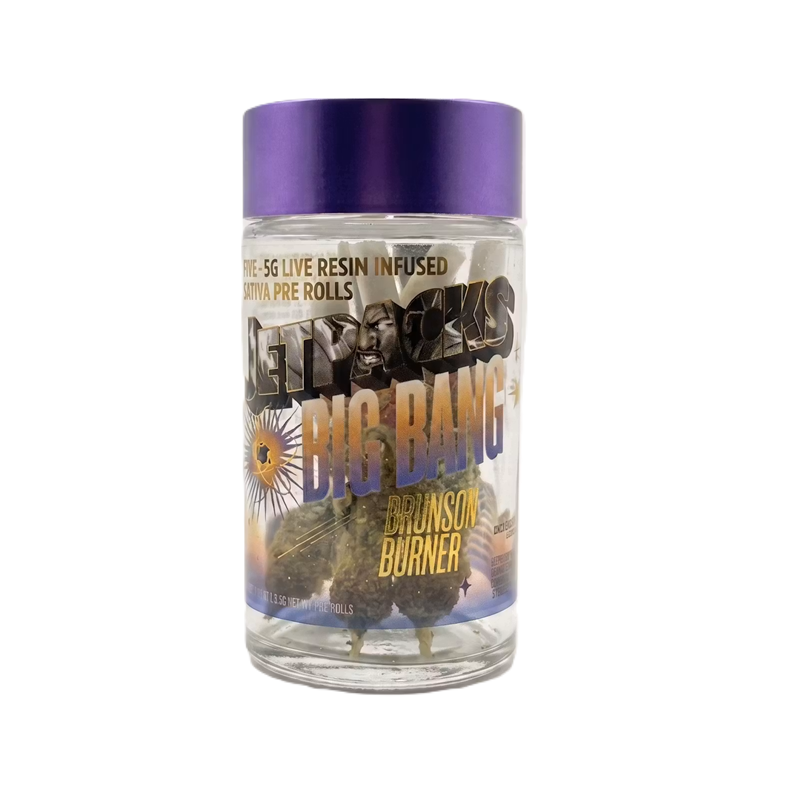 JetPacks | Brunson Burner | Live Resin Infused Pre-Rolls 5x0.5g