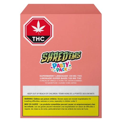 Shred Em's 10x10mg Gummies - Superberry