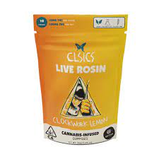 EDIBLE - LIVE ROSIN GUMMIES - 100MG - SATIVA - CLOCKWORK LEMON