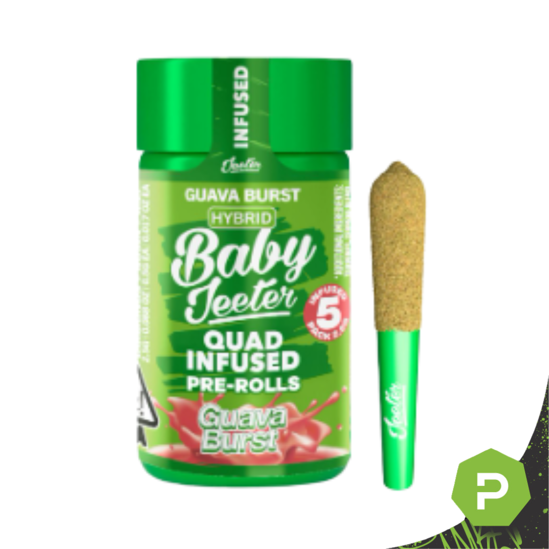 Jeeter x 5 Quad Infused Prerolls | Guava Burst