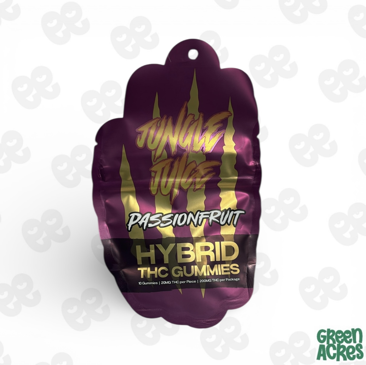 Jungle Juice: Passionfruit 200MG Gummies (10x20mg)