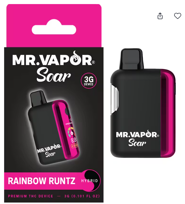 Mr. Vapor - Rainbow Runtz - 3g Disposable