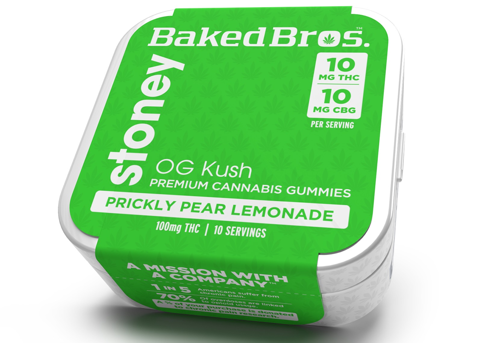 Prickly Pear Lemonade Stoney Gummies | 100mg | 1:1 THC:CBG