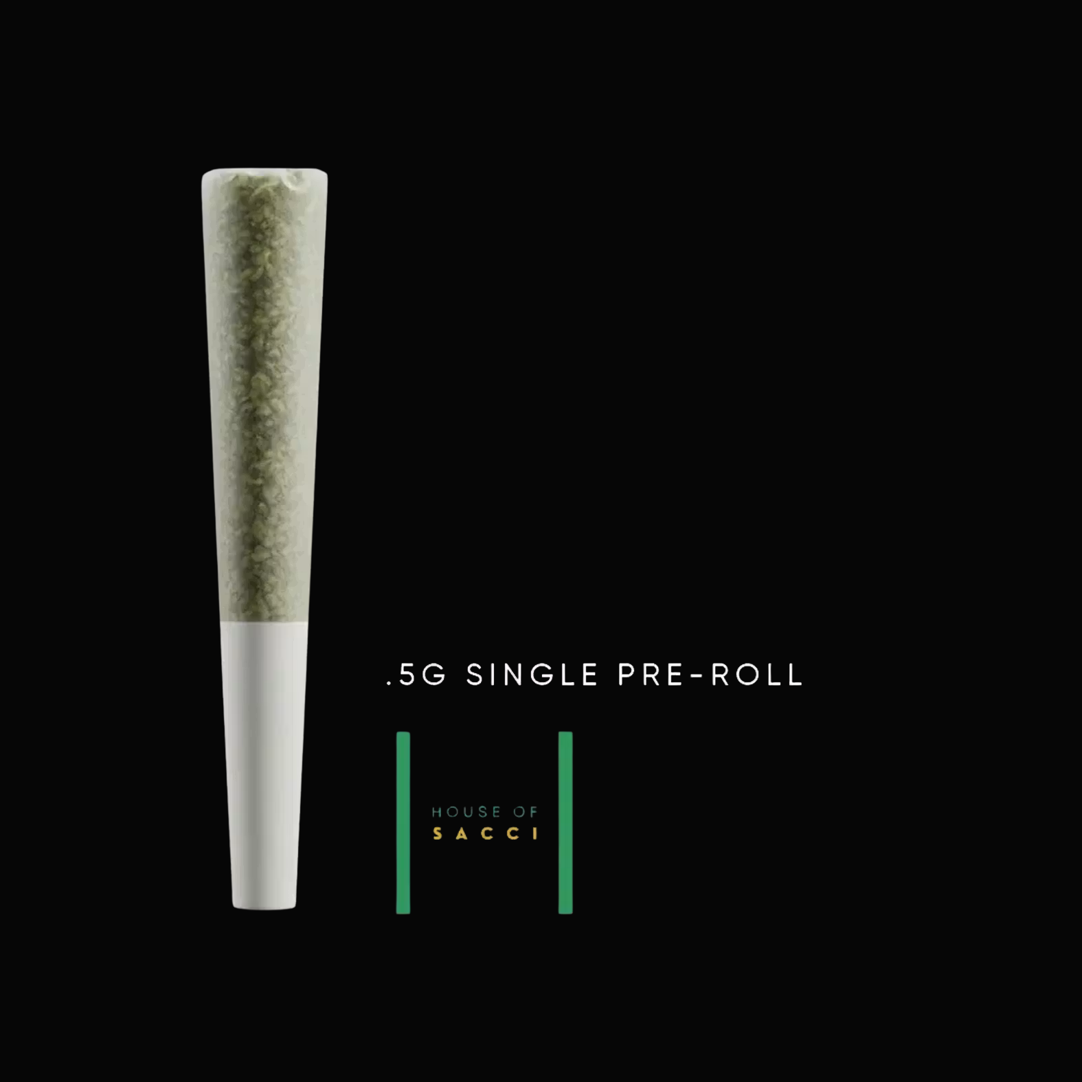 House of Sacci Biscotti Pancakes, Sativa pre-roll, .5g