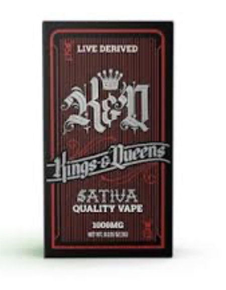 Kings & Queens - Distillate Vape - - Disposable Super Silver Haze