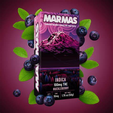 MARMAS EDIBLE INDICA HUCKLEBERRY 100MG DOH