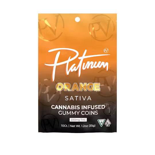 Platinum - 200MG Gummies - Orange