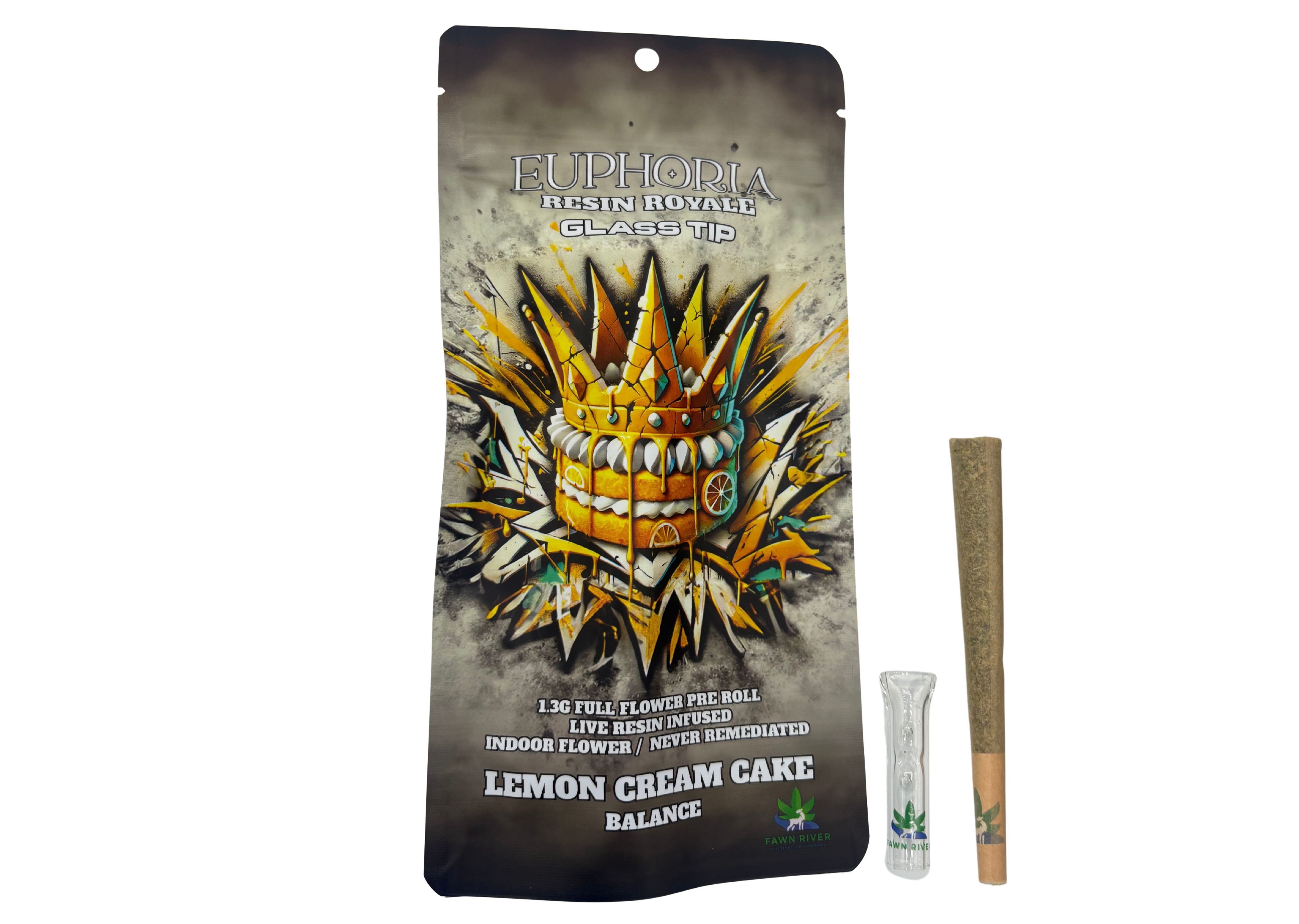 Euphoria Resin Royale | Lemon Cream Cake 1.3g Infused Preroll