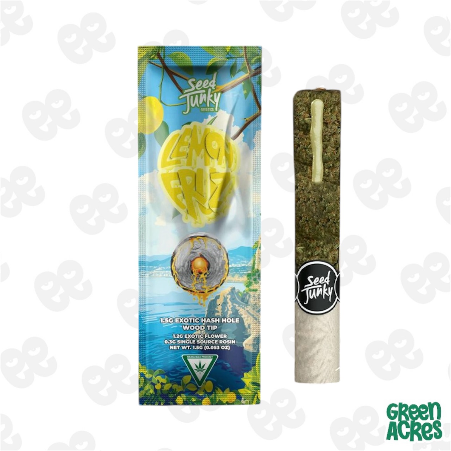 Seed Junky: Lemon Fruz 1.5G Hash Hole Infused Donut | Green Acres