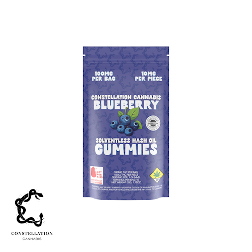 Blueberry Hash Rosin Gummies (DOH)