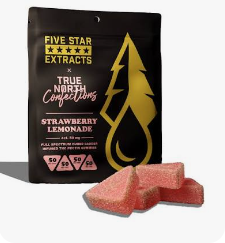 TRUE NORTH | 200MG FULL SPEC GUMMIES (4X50MG) | STRAWBERRY LEMONADE