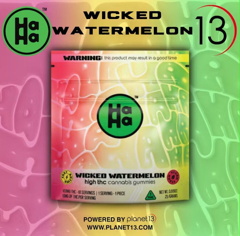 (22695) HaHa - Wicked Watermelon Gummies 10Pk