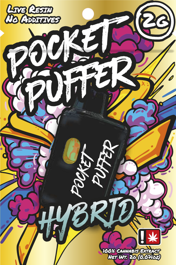 POCKET PUFFER | LIVE RESIN ALL-IN-ONE VAPORIZER | BANANA PUDDIN'
