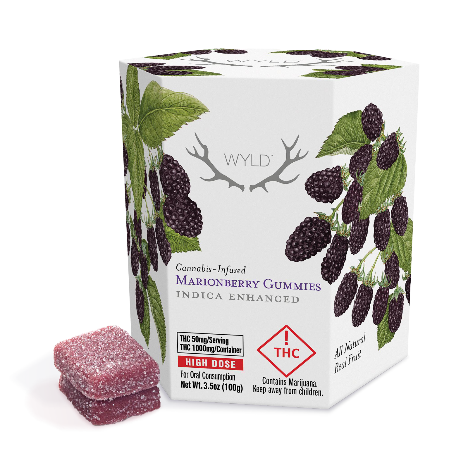 MED | Marionberry Indica Enhanced Gummies