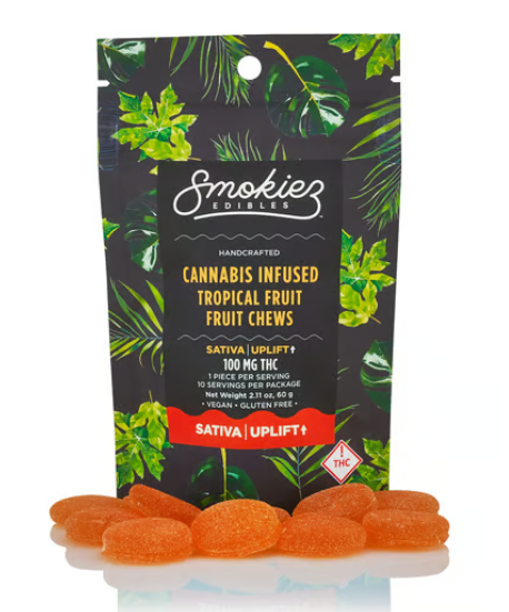 1:1 Sour Tropical - THC:CBD - Fruit Chews - 100mg (10pk)