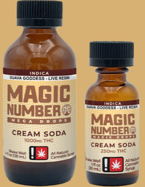 Drops | Live Resin | Cream Soda | Indica | 1000mg THC | 4 fl oz