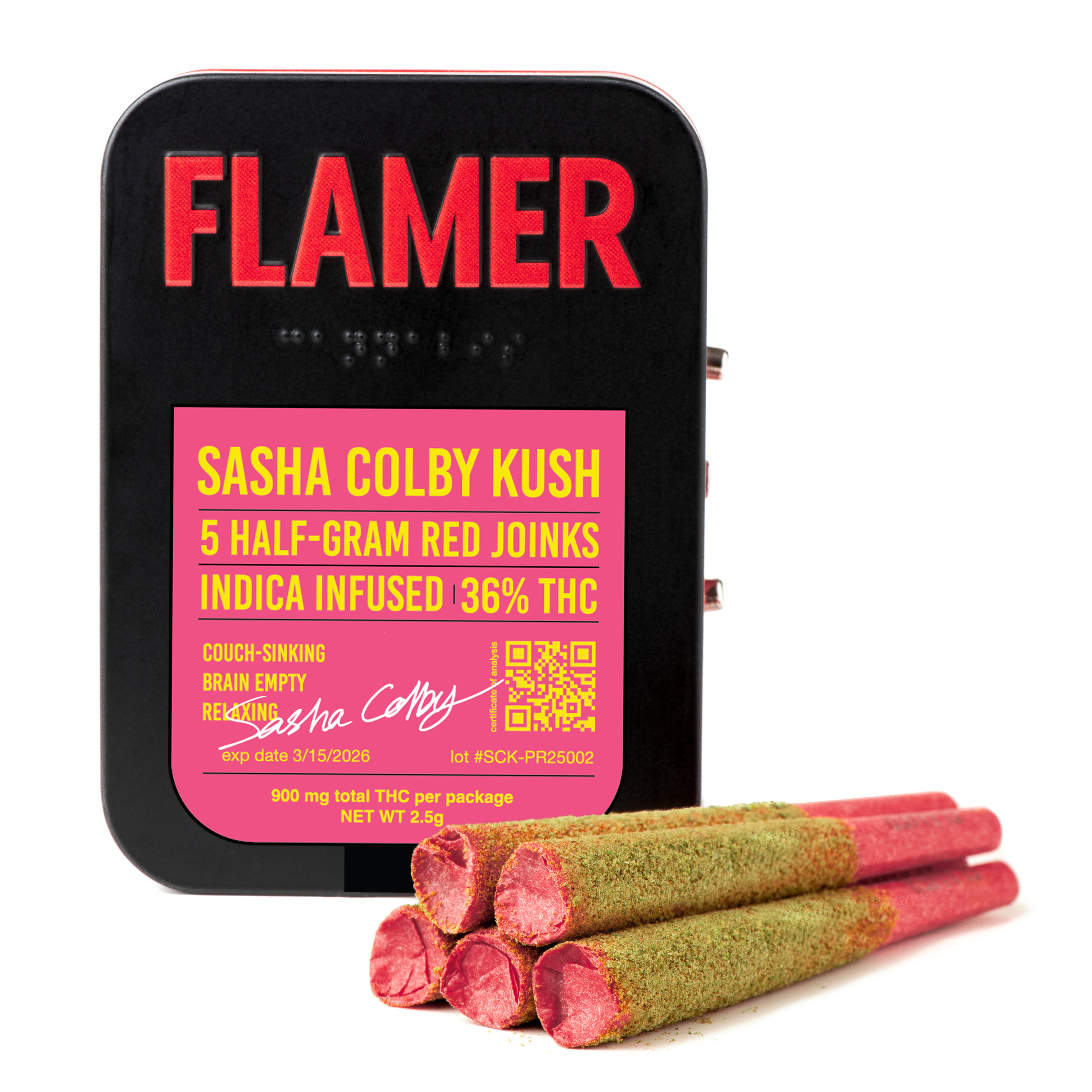 5pk Infused Pre roll (0.5g)-Sasha Colby Kush
