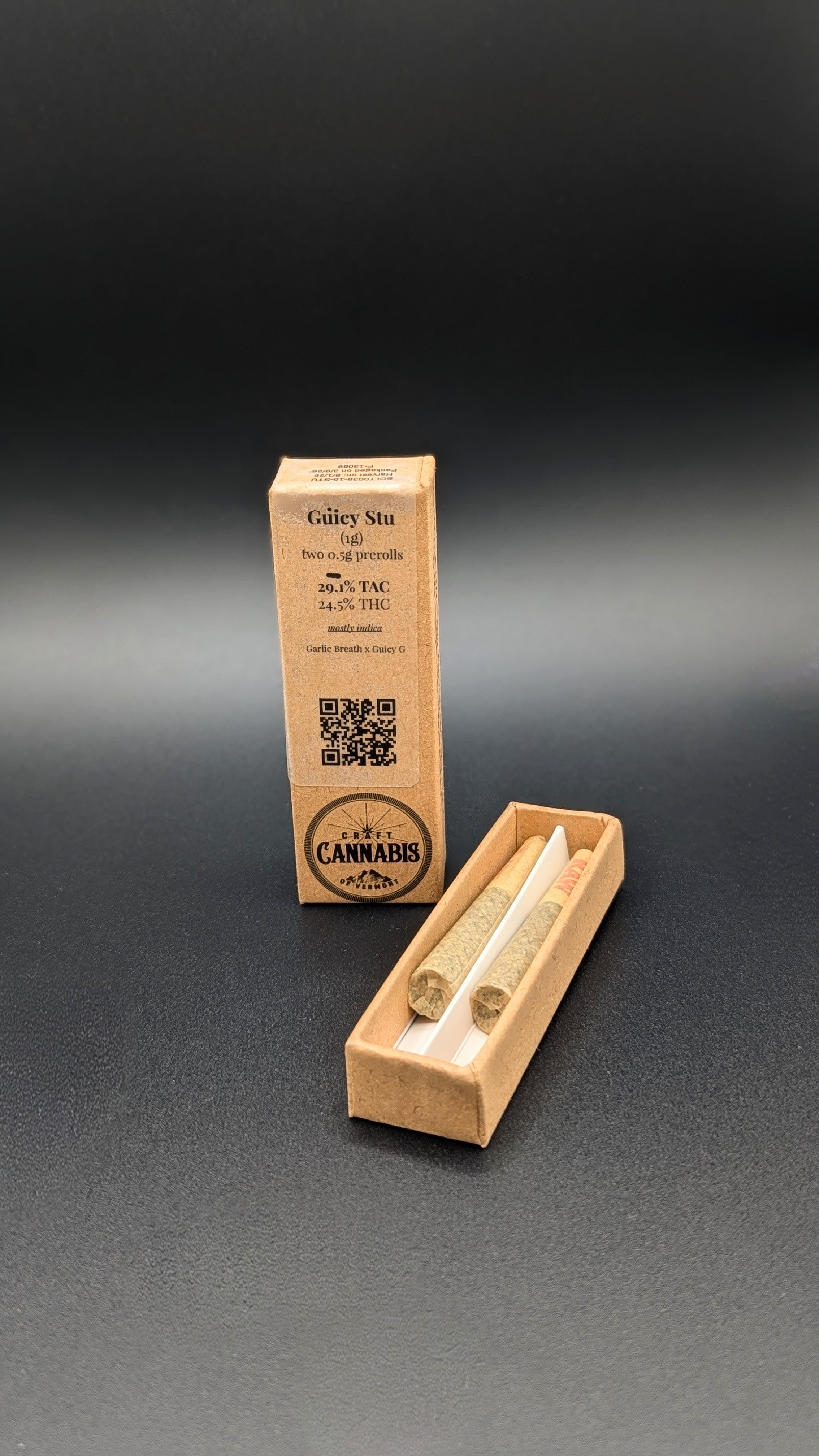 Guicy Stu - Two .5g Pre-Rolls - Craft Cannabis of Vermont