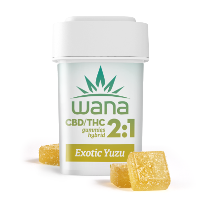WANA ORGANIC SOUR EXOTIC YUZU 2:1 CBD GUMMIES 10PK 100MG
