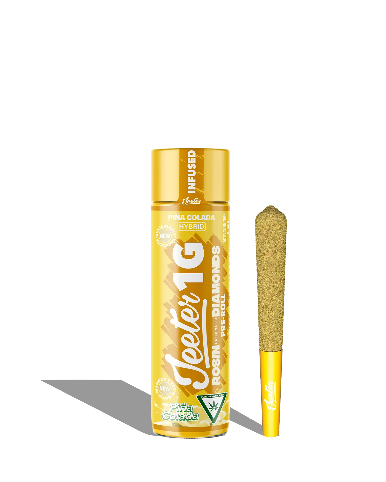 Pina Colada Rosin Diamonds Infused Preroll Rec