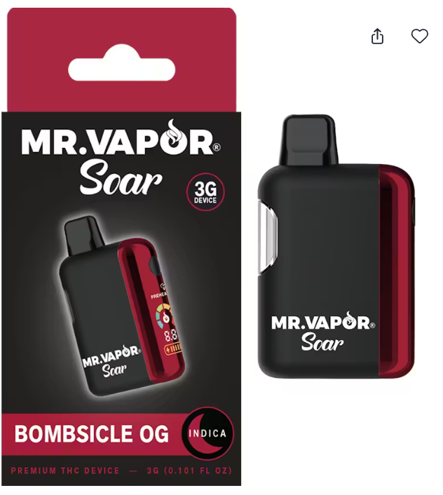 Mr. Vapor - Bombsicle OG - 3g Disposable