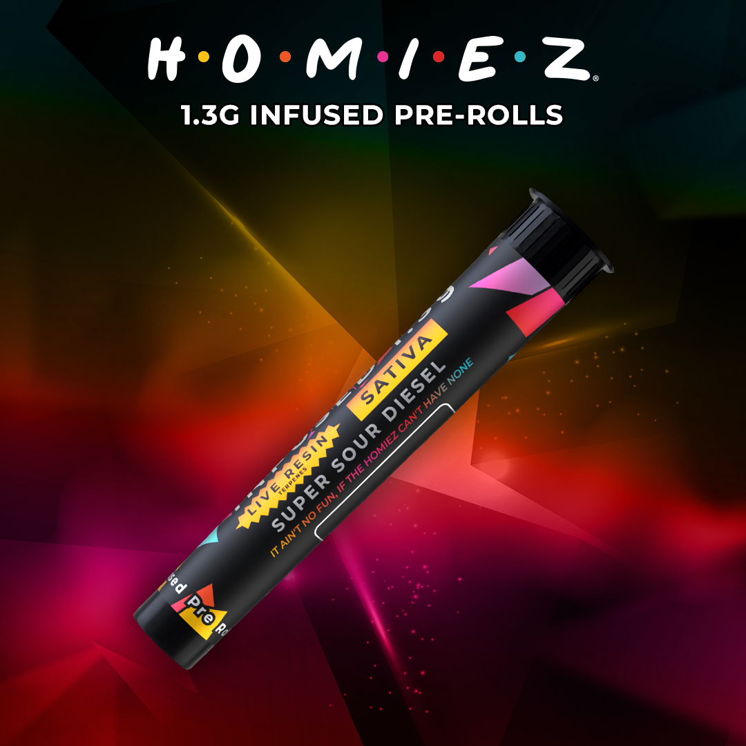 HOMIEZ | ICC PREROLL | 1.3G | SUPER SOUR DIESEL