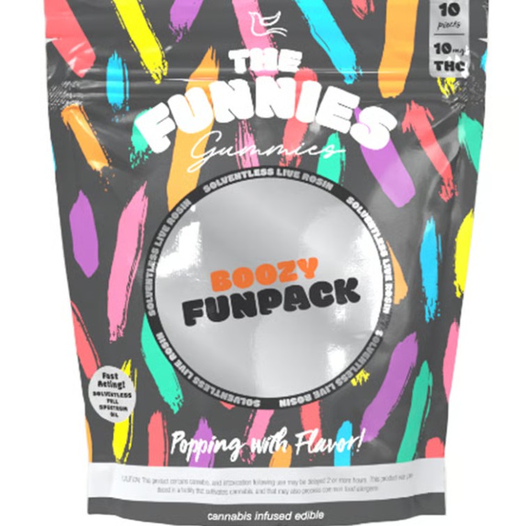 The Funnies Boozy Funpack Live Rosin Gummies 10pk | 100mg ( S )