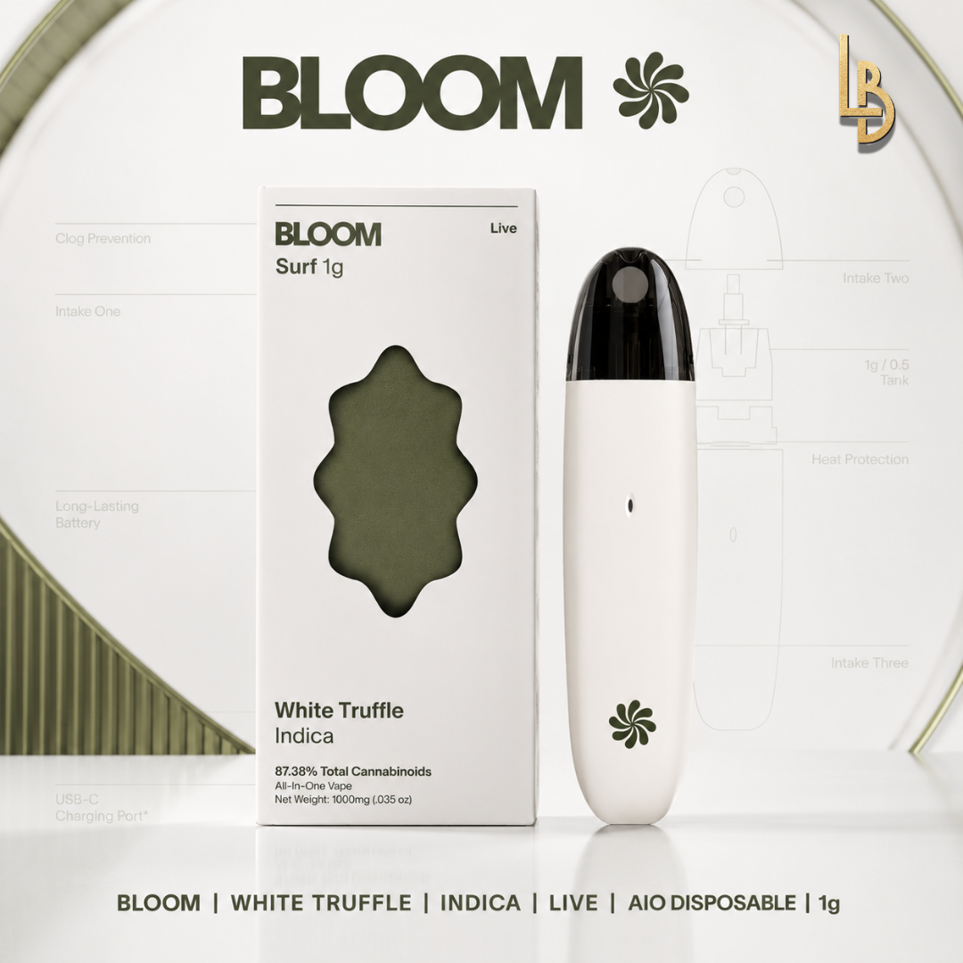 Bloom | White Truffle | Indica | Live | AIO Disposable | 1g