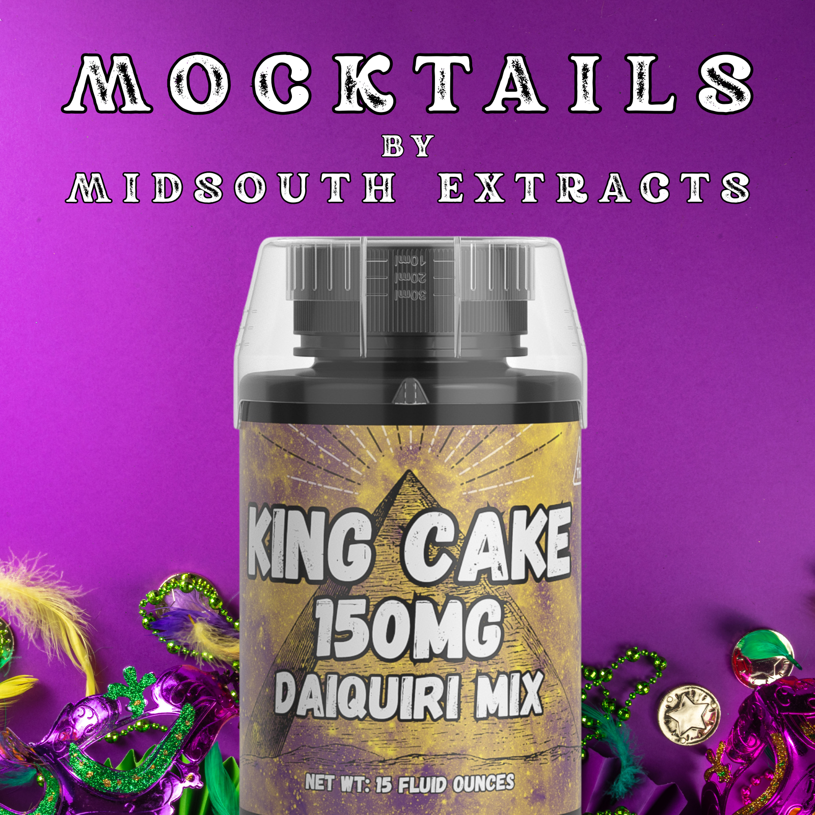 MidSouth Extracts | 150mg | King Cake | Mocktail Mix