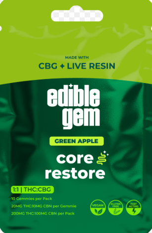 Green Apple 1:1 THC/CBG - 200mg Live Resin Gummy