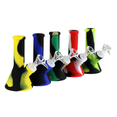 5 Silicone Beaker W/ Assorted Colors