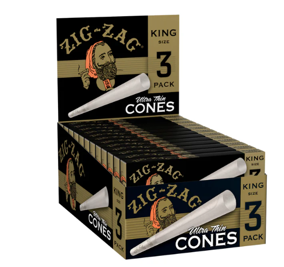 King Size | Pre-Rolled Cones | 3pk