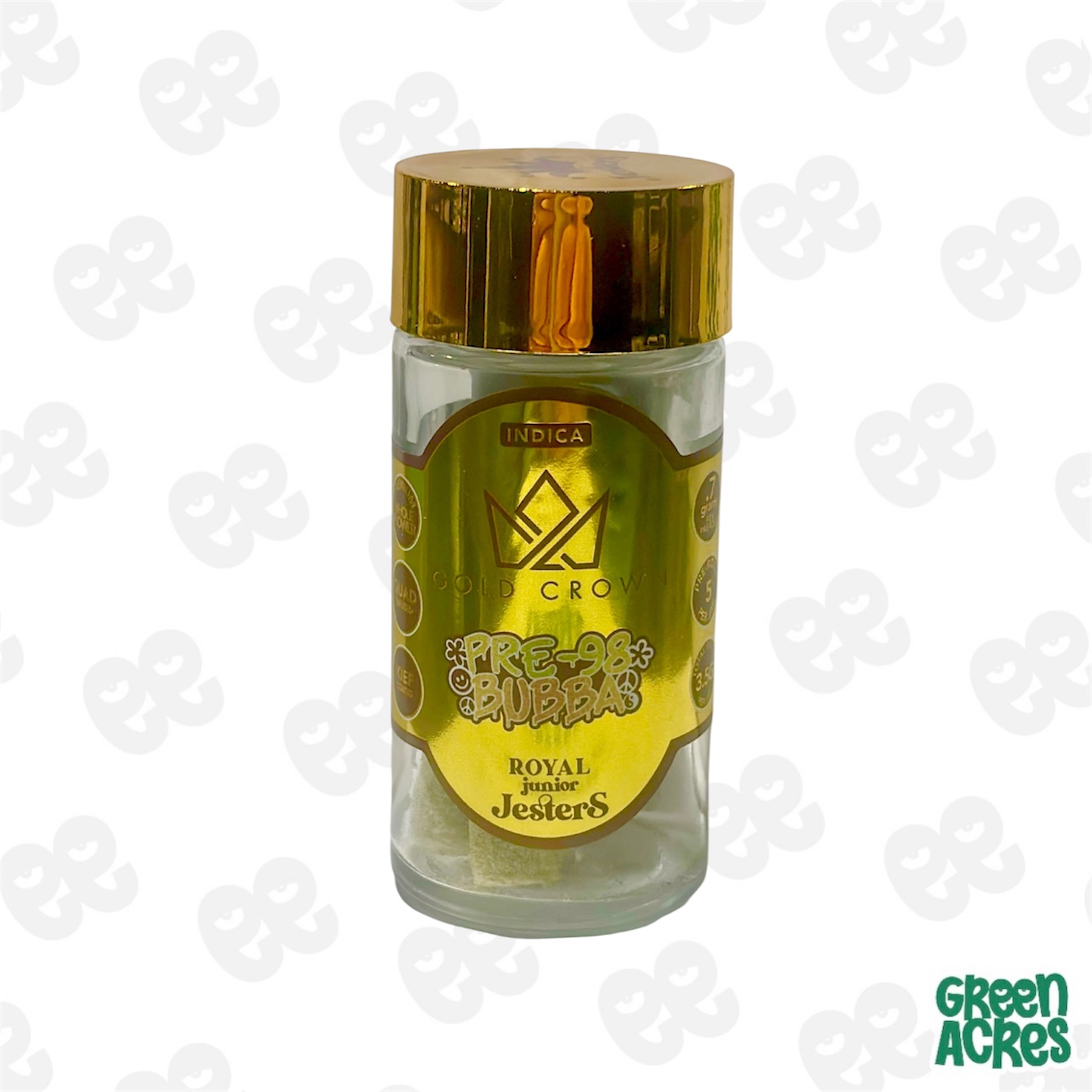 Gold Crown: Pre 98 Bubba 5 Pack Infused Tarantula's Pre-Roll's (5x0.7g)