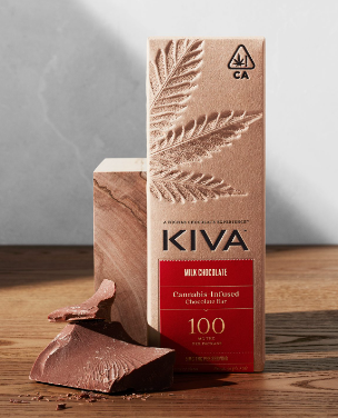 KIVA MILK CHOCOLATE BAR 100MG