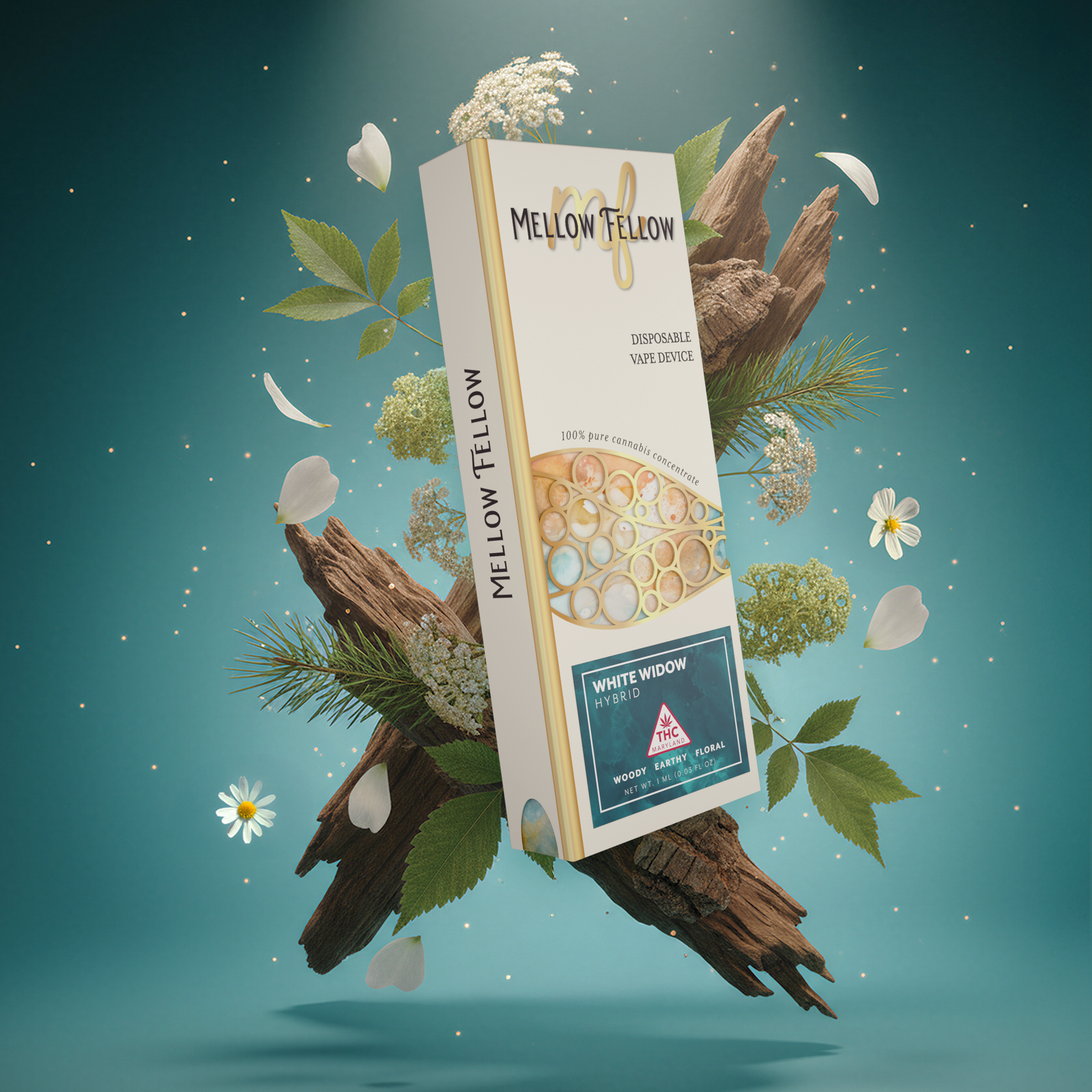 White Widow 1g Disposable Vape | Viola x Far & Dotter