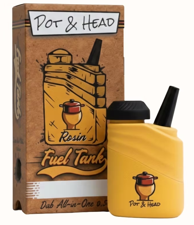 Pot & Head | 0.5g Live Rosin Refillable Fuel Tank | Gush Mintz