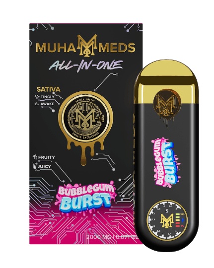 Muha Meds - Disposable - 2g - Bubble Gum Burst