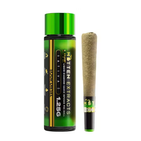 Mitten Extracts Single Live Sauce Infused Preroll - Sour Diesel