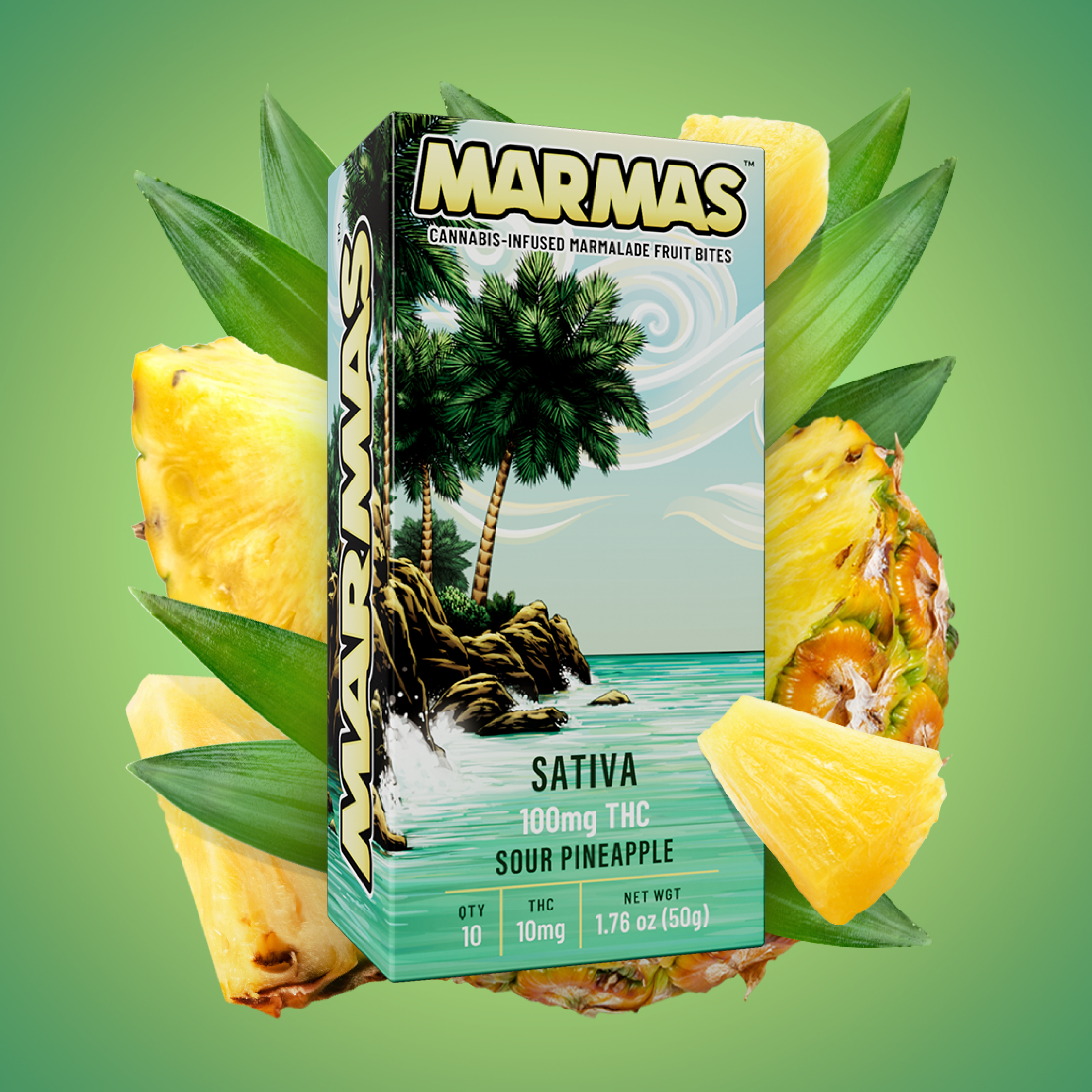 Sour Pineapple Gummies | 100mg