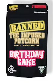 Banned - Birthday Cake Potcorn - 200mg