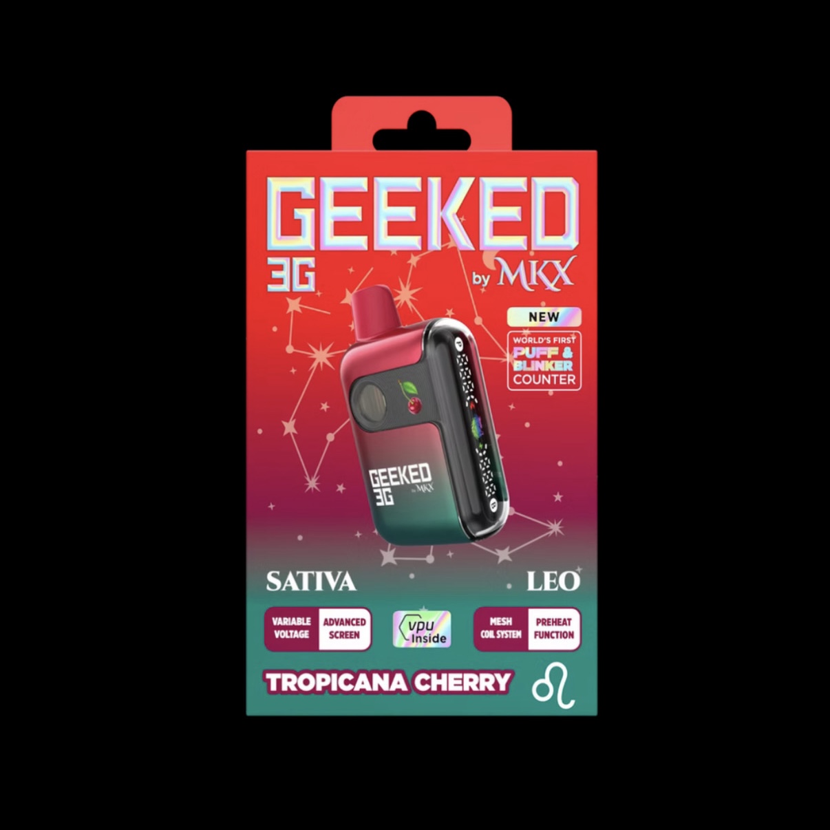 Geeked by MKX Disposable Sativa Tropicana Cherry