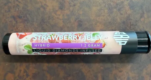 GRIP | Strawberry Jelly | Liquid Diamonds Infused Pre-Roll | 1.2g | Hybrid