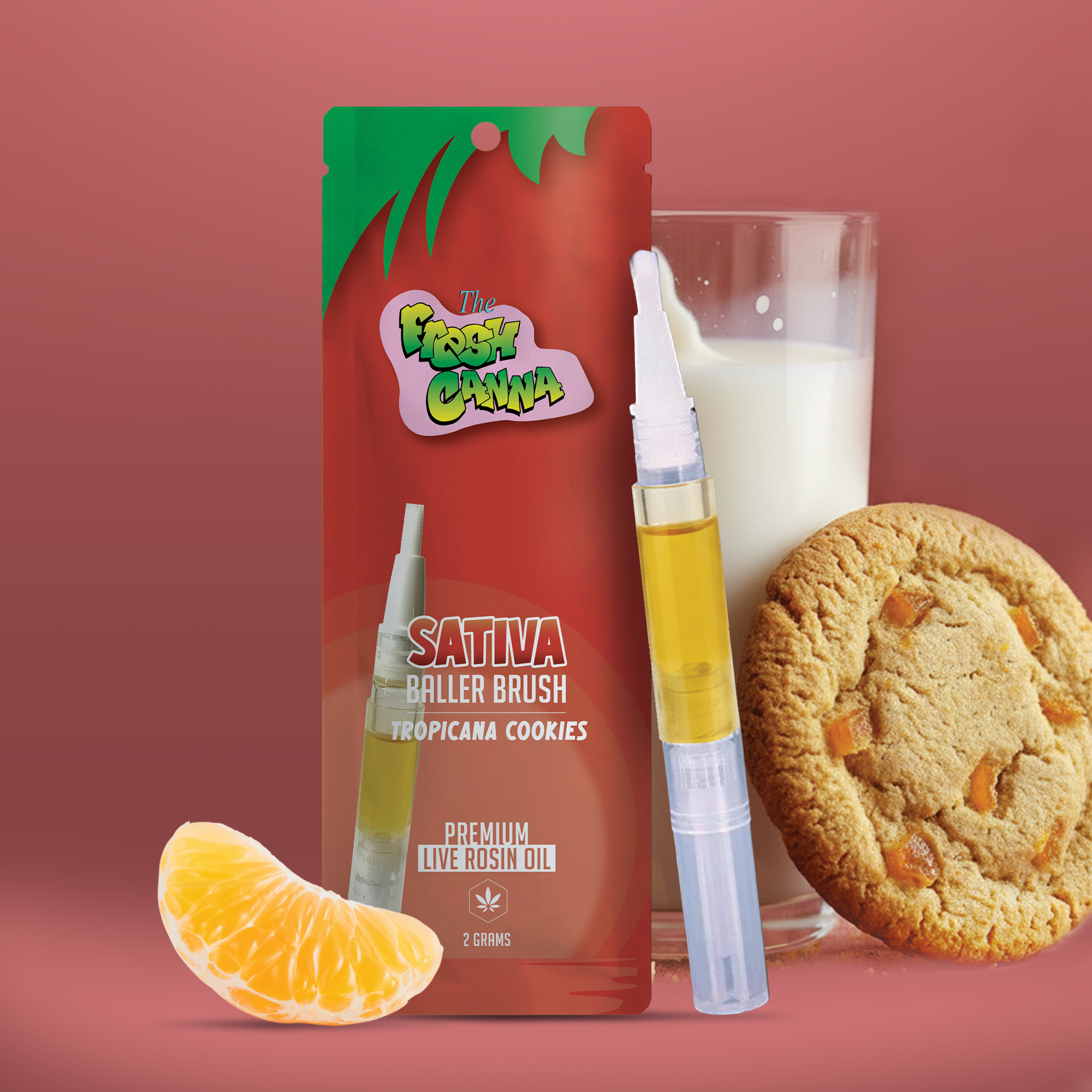 Fresh Canna Live Rosin Brush | Tropicana Cookies