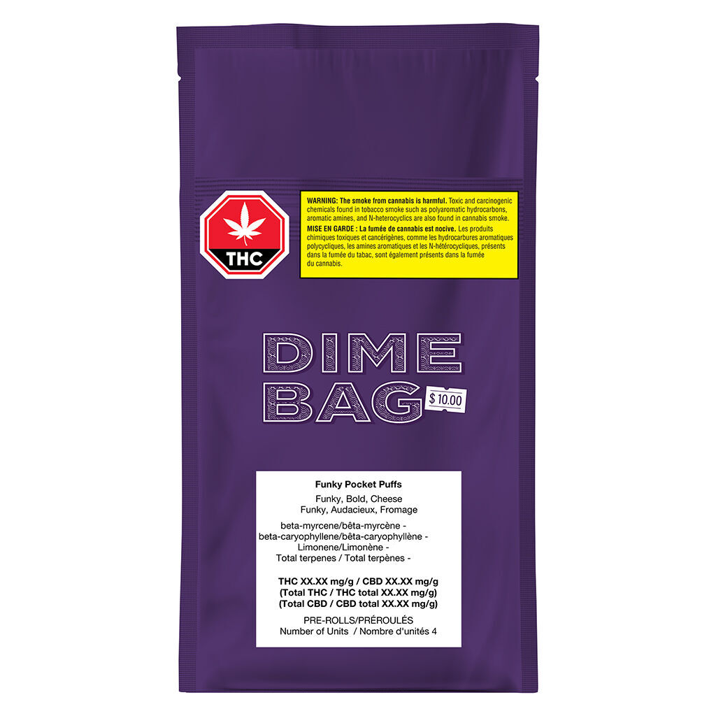 Dime Bag - Funky Pocket Puffs PRJs - 4x0.5g