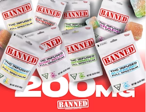 BANNED CO Paradise Punch Nerdless Single Gummy 200mg